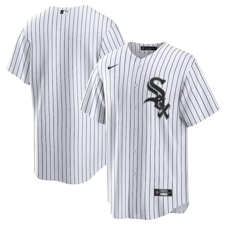 Men Chicago White Sox Nike White Home Replica Team MLB Jersey->women mlb jersey->Women Jersey